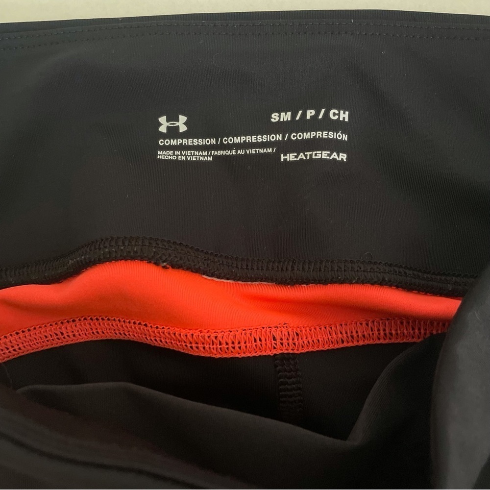 Under Armour HeatGear Compression Legging S/M Color Block Athleisure Activewear - Picture 8 of 13